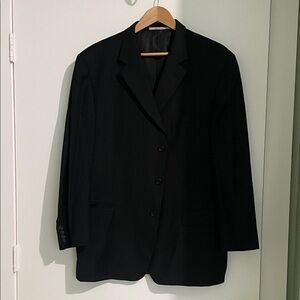 Burberry Black Jacket with Subtle Stitching